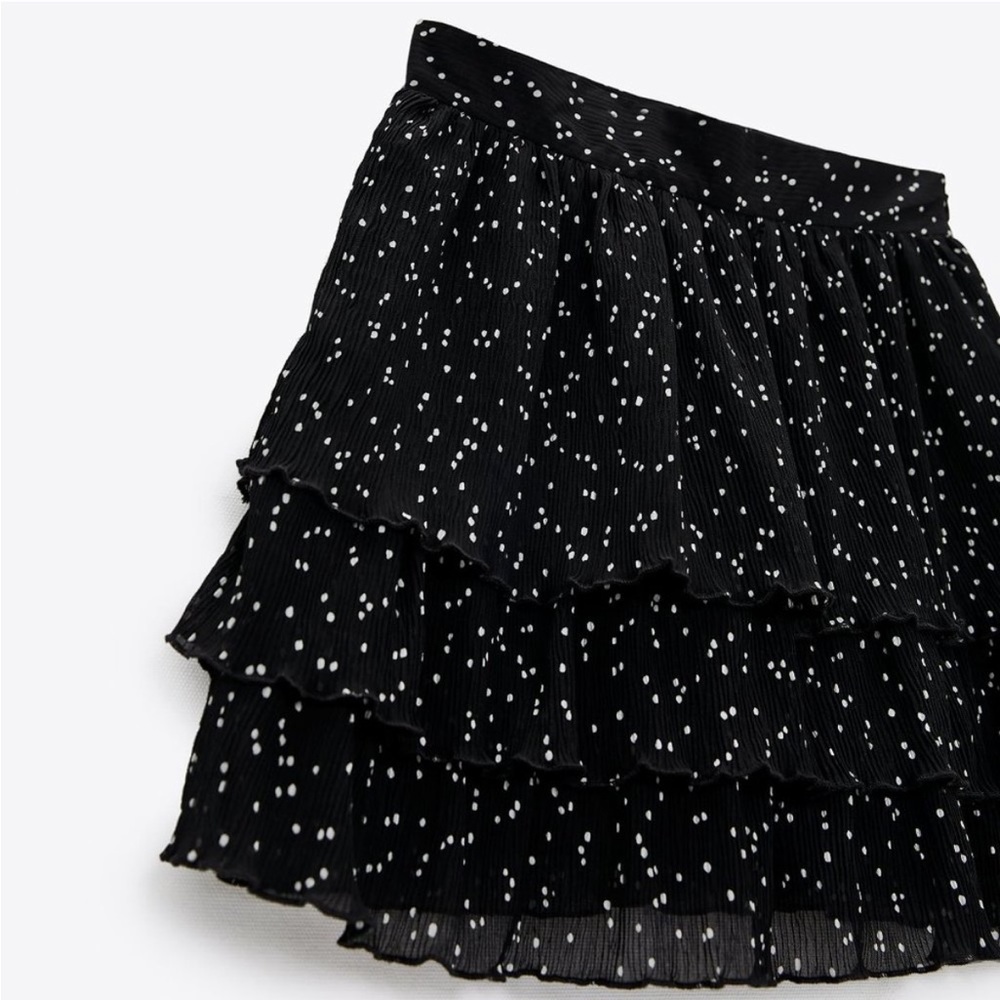 Zara Black and White Polka Dot Skort - Picture 9 of 15